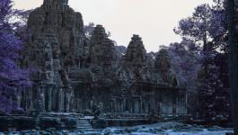 Angkor Wat Kunstwerk Kambodscha IR