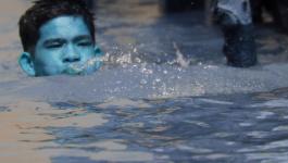 Mekong Delta Schwimmen Vietnam Infrarot