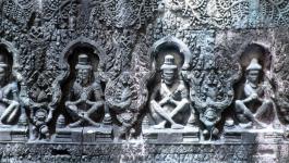Relief Angkor Wat Kunstwerk IR