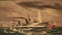 Krieg Bombenangriff Schiffe