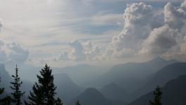 Malerische Alpen Landschaft