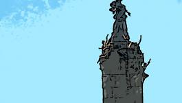 Illustration Argentinien Statue Turm