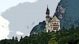 Illustration Schloss Bayern