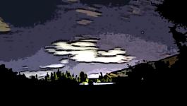 Illustration Wolken Nacht