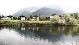 Bayern Alpensee Haeuser